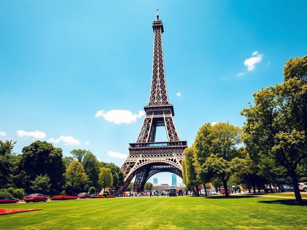 The Eiffel Tower in Paris, France