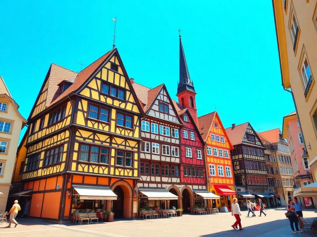 R&ouml;mer town hall in Frankfurt, Germany